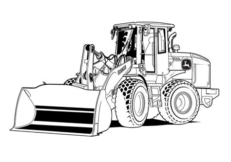 john deere skid steer coloring picturee|john deere website for kids.